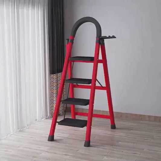 🪜2‑5 Step Folding Ladder | Anti‑Slip Wide Steps, 330 Lbs Heavy‑Duty Capacity